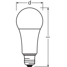 Ledvance/Osram Bombilla LED \"Classic\" E27 14W 1521Lm 2700K 200º IP20 Regulable