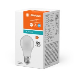 Ledvance/Osram Bombilla LED \"Classic\" E27 4,9W 470Lm 6500K 200º IP20