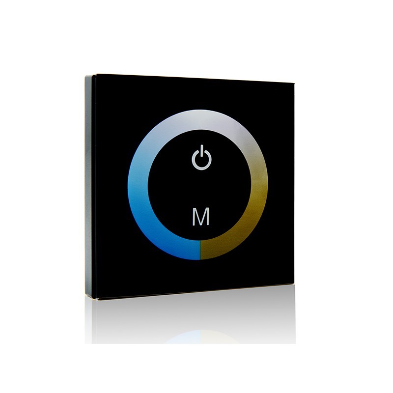 Controlador Empotrable Táctil Tira LED Duo (Blanco Frío-Cálido) 12-24VDC ► 144/288W