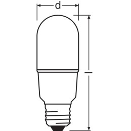 Ledvance/Osram Bombilla LED \"Classic\" E27 8W 806Lm 2700K 200º IP20