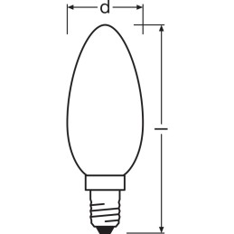 Ledvance/Osram Bombilla LED \"Classic\" E14 4,8W 470Lm 2700K 300º IP20 Regulable