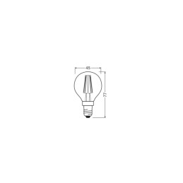 Ledvance/Osram Bombilla LED \"Classic\" E14 4W 470Lm 2700K 300º IP20