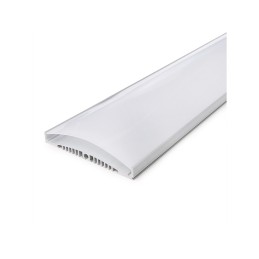 Perfíl/Luminaria Aluminio 10 X Tira LED - Difusor Opal  x 1M