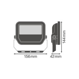 Foco Proyector LED Ledvance   20W 2200Lm 3000K 100 x 100º IP65