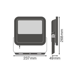 Foco Proyector LED Ledvance   65W 8000Lm 6500K 100 x 100º IP65