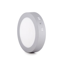 Plafón LED 12W 930Lm 6000ºK Circular Cromado 40.000H [GR-MZMD01C-12W-CW]