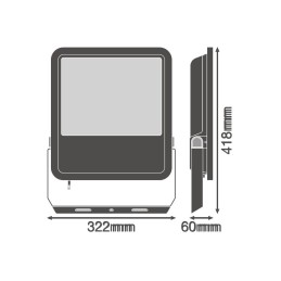 Foco Proyector LED Ledvance   165W 18150Lm 3000K 100 x 100º IP65