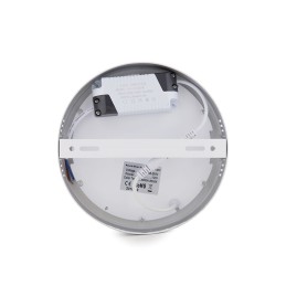 Plafón LED 12W 930Lm 6000ºK Circular Cromado 40.000H [GR-MZMD01C-12W-CW]