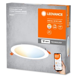 Downlight LED Ledvance \"Smart\"   22W 2000Lm 3000…6500K 110º IP20 Regulable