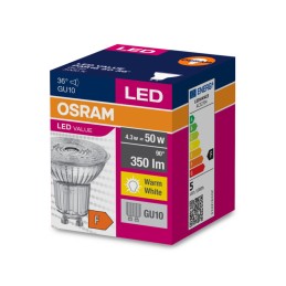 Ledvance/Osram Bombilla LED Spot GU10 4,3W 350Lm 3000K 36º IP20