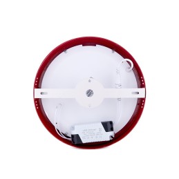 Plafón LED 18W 1357Lm  3000ºK Circular Rojo 40.000H [HO-JM18WR-R-WW]