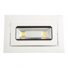 Foco Downlight LED 20W 1.800Lm 6000ºK Rectangular Basculante 40.000H [HO-DRECTBAS-20W-CW]