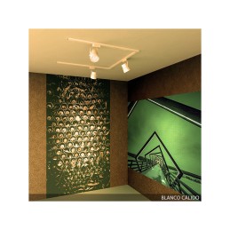 Foco de Carril LED 9W 900Lm CRI85 6000ºK \"Bailey\" Monofásico 40.000H [PL-218039-CW-W]