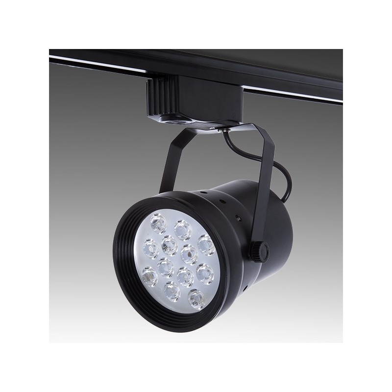Foco de Carril LED  12W 1200Lm CRI85 4200ºK Hadley Monofásico 40.000H [PL-218040-W-B]