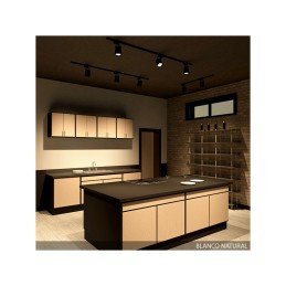 Foco de Carril LED  12W 1200Lm CRI85 4200ºK Hadley Monofásico 40.000H [PL-218040-W-B]