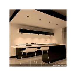 Foco Downlight LED de Superficie 3W 270Lm 6000ºK Cuadrado 40.000H [BF-MZ3002-3W-B-CW]