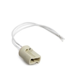 Portalámparas Cerámico G9 Cable 160Mm 180ºc