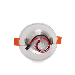 Foco Downlight LED 3W  240Lm 4200ºK Aro Plateado 40.000H [PCE-DL3W-P-W]