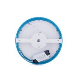 Plafón LED 18W 1357Lm  3000ºK Circular Azul 40.000H [HO-JM18WR-BU-WW]