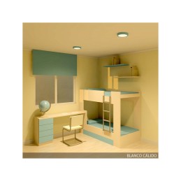 Plafón LED 18W 1357Lm  3000ºK Circular Azul 40.000H [HO-JM18WR-BU-WW]