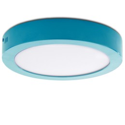 Plafón LED 18W 1357Lm  3000ºK Circular Azul 40.000H [HO-JM18WR-BU-WW]