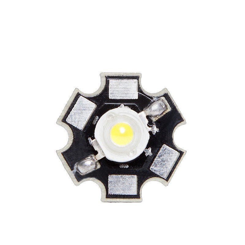 LED High Power 1W 120Lm 6000ºK 35X35 Disipador 50.000H [CH-LED-1W-35MIL-D-CW]
