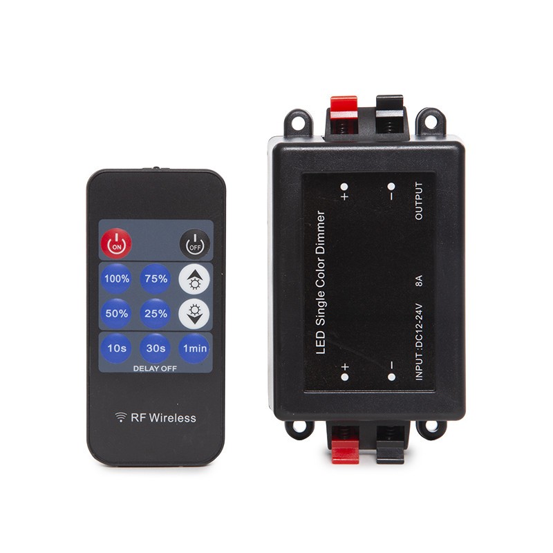 Dimmer Tira LED Mando a Distancia 12-24VDC ► 96/192W Multifunción