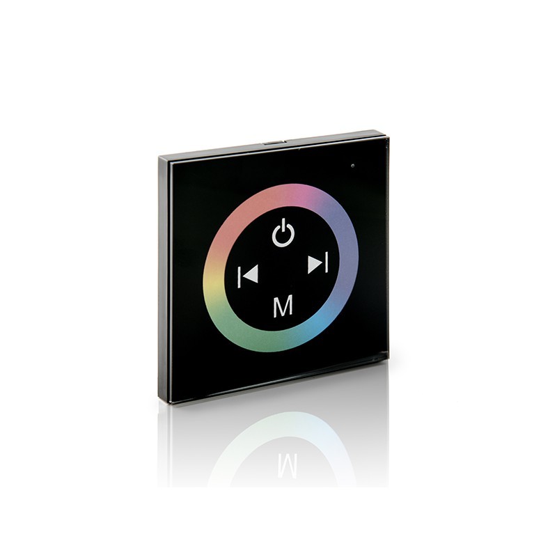 Controlador Empotrable Táctil Mando a Distancia Tira RGB 12-24VDC ► 144/288W