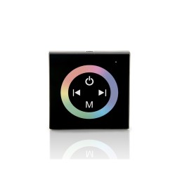 Controlador Empotrable Táctil Mando a Distancia Tira RGB 12-24VDC ► 144/288W