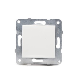 Interruptor Panasonic Karre 10A 250V/Bastidor Metálico con Garras/Tecla Blanca