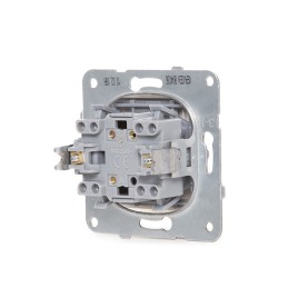 Conmutador Panasonic Karre 10A 250V/Bastidor Metálico con Garras/Tecla Blanca