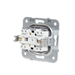 Pulsador Panasonic Karre10A 250V Bastidor Metálico con Garras/ Tecla Blanca