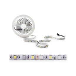 Tira de 360 LEDs 72W 4.200Lm 6000ºK SMD5050 RGB-Blanco Frío x5M 40.000H [CA-RGBW-5050-IP25]-Blanco Frío