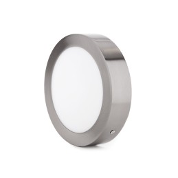 Plafón LED 12W 860Lm 6000ºK Circular Niquel Satinado 50.000H [GL-PL-SM12RN-CW]