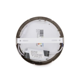 Plafón LED 12W 860Lm 6000ºK Circular Niquel Satinado 50.000H [GL-PL-SM12RN-CW]