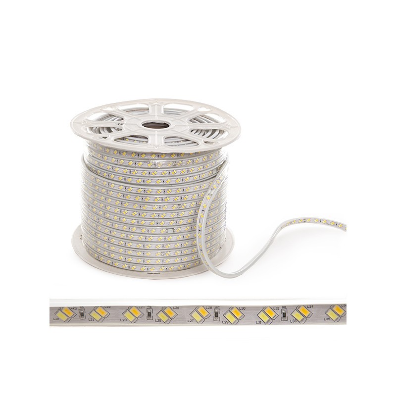Tira de 120 LEDs/M 30W 30Lm SMD5630 230VAC IP65 40.000H [WM-SMD5630-G-120-M]-