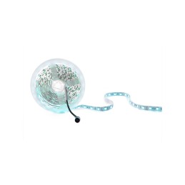 Tira de 300 LEDs 60W 2.100Lm SMD5050 12VDC IP25 Azúl Hielo x5M 40.000H [CA-5050-300-IP25-IB]-Azúl Hielo