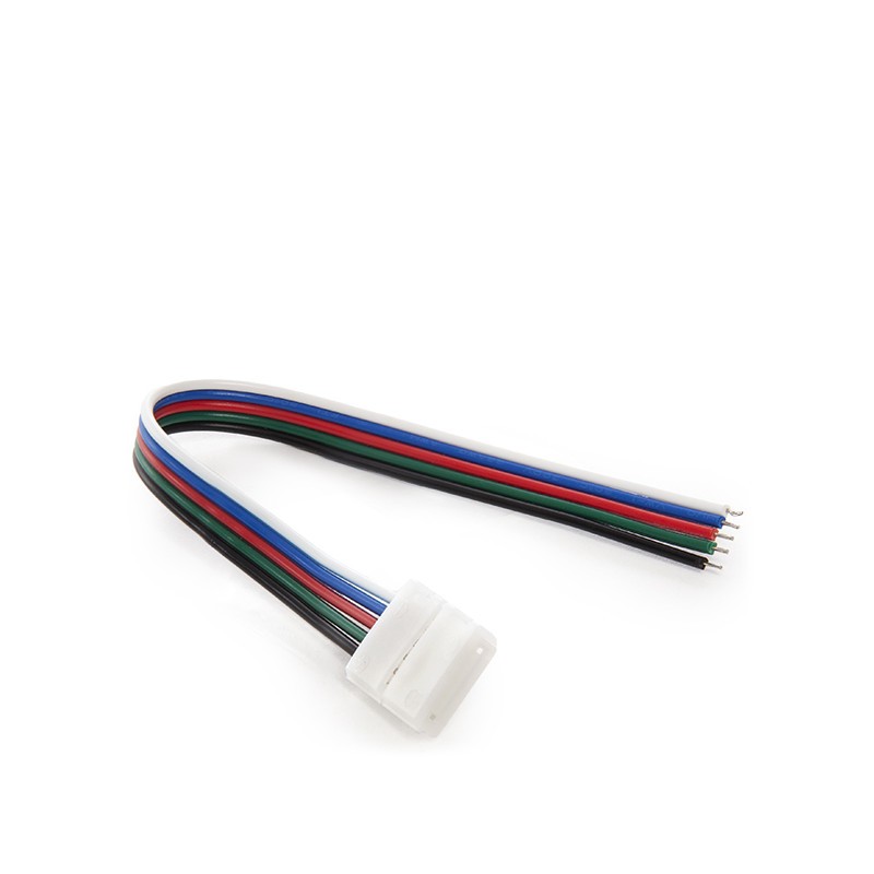 Conector Tira LED RGBw Simple con Cable