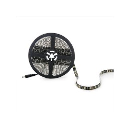 Tira de 300 LEDs 72W 4.200Lm CRI85 6000ºK SMD5050 12VDC IP65 Pcb Negro x5M 40.000H [CA-5050-300-IP65-B-CW]-Blanco Frío