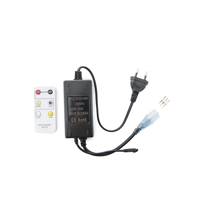 Enchufe Controlador Tira LED 230VAC Frío/Cálido