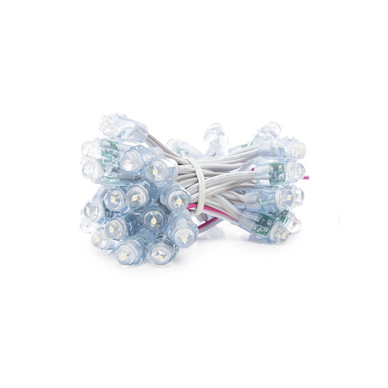 Pixel LED 0.1W 1,7Lm 4200ºK 12Mm 5V Epistar (Cadena 50 Unidades) Blanco 50.000H [DE-PIX-12-W]