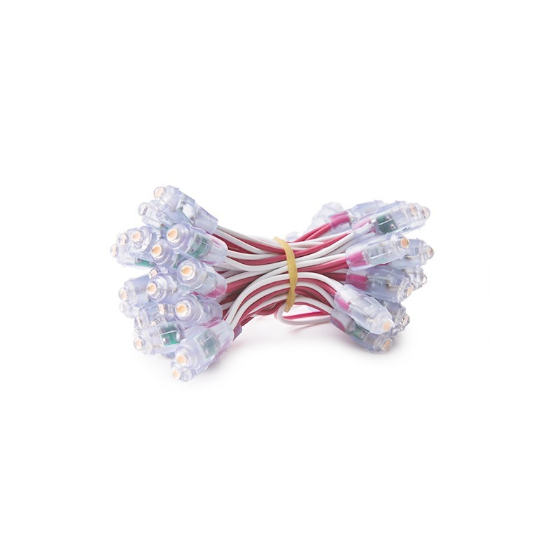 Pixel LED 0.1W 2Lm 9Mm 12V Epistar (Cadena 50 Unidades) Morado 50.000H [DE-PIX-9-A]