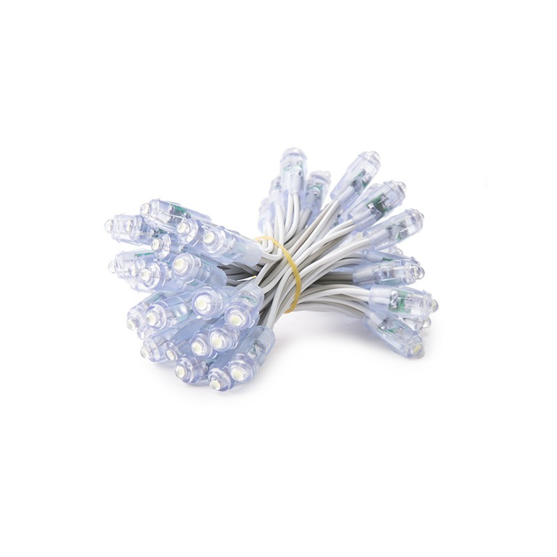 Pixel LED 0.1W 1,7Lm 4200ºK 9Mm 5V Epistar (Cadena 50 Unidades) Blanco 50.000H [DE-PIX-9-W]