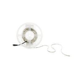 Tira de 60 LEDs/M 24W 2.300Lm CRI85 6000ºK SMD335 12VDC IP65 Emisión Lateral x5M 40.000H [CA-335-60-EL-IP65-CW]-Blanco Frío