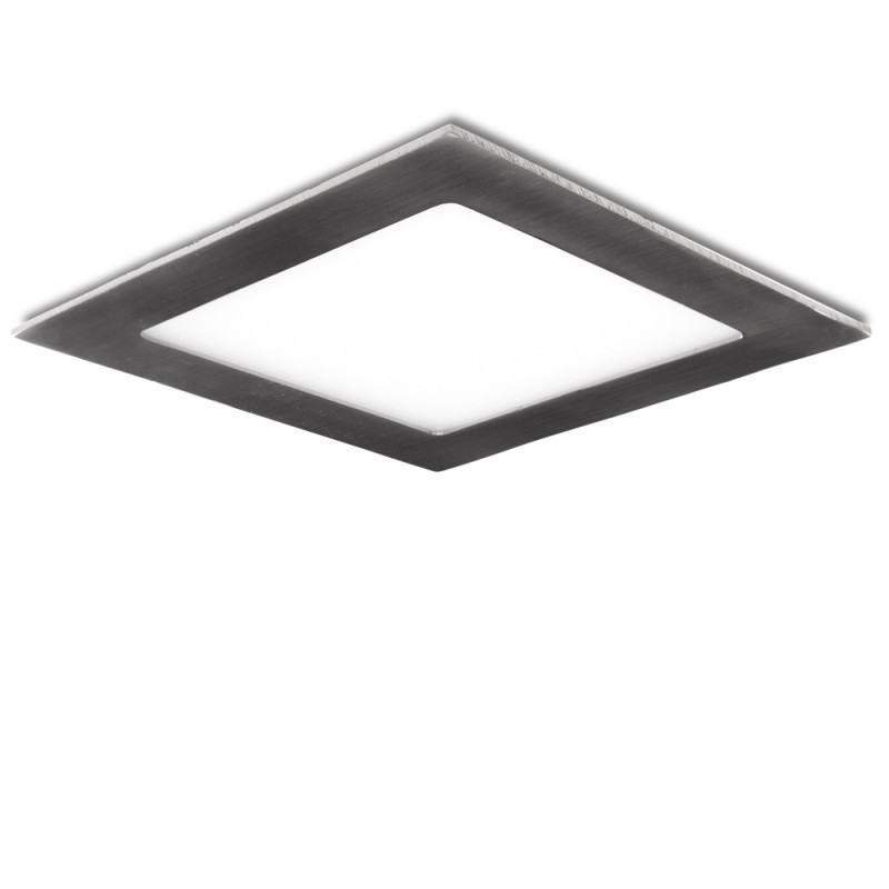 Placa LED 18W 1.300Lm 6000ºK Cuadrada Niquel Satinado 50.000H [GL-CL-S18N-CW]