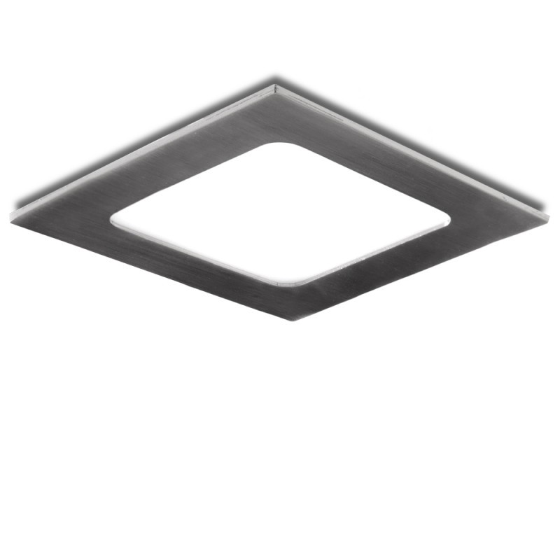 Placa LED 6W 480Lm 6000ºK Cuadrada Niquel Satinado 50.000H [GL-CL-S6N-CW]