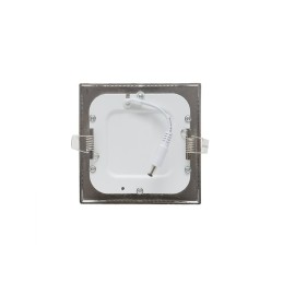 Placa LED 6W 480Lm 6000ºK Cuadrada Niquel Satinado 50.000H [GL-CL-S6N-CW]