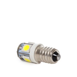 Bombilla LED E10 1W 90Lm 6000ºK 12VDC LEDs 40.000H [CA-E10-5MD5050-CW]