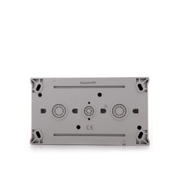 Conjunto Horizontal Interruptor 10A/250V Toma de Corriente 16A/250V Panasonic Pacific Tapa IP54 Gris