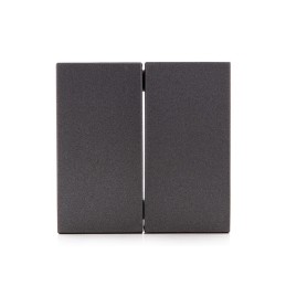 Tecla Partida Panasonic Novella Interruptor/Conmutador Doble, Color Fume (Compatible Karre)